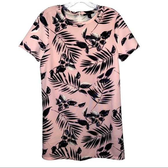 ✨SOLD✨ F21 • Palm Print Mini Dress - Picture 1 of 4